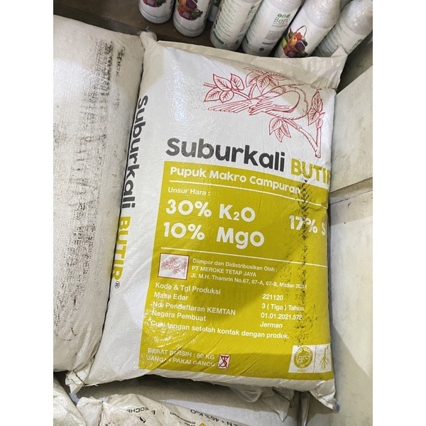 Pupuk Subur Kali Butir Repack Kemasan 1kg