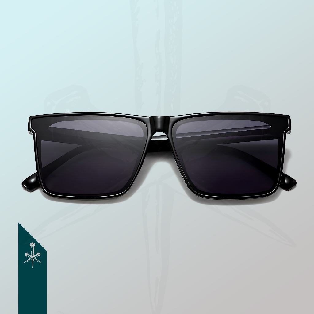 Kacamata Vincent HITAM Original KILLER GLASSES Local Anti Radiasi Fashion Korean Retro Vintage