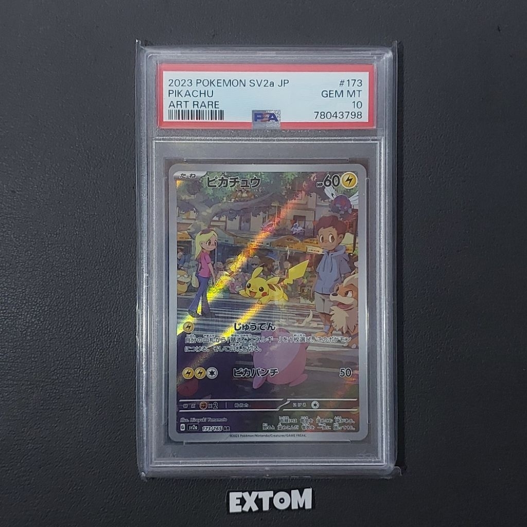 Kartu Pokemon PSA 10 Pikachu 151 Japan