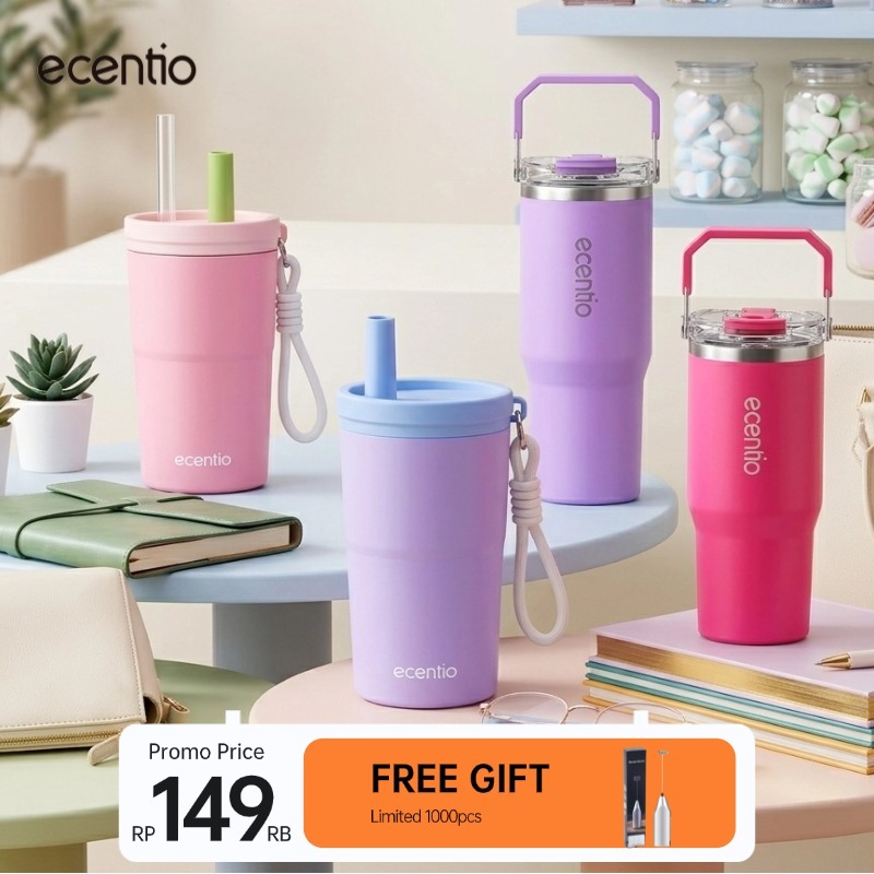 [Seri Inspirasi Kerja] ecentio tumbler minum stainless 500ml/900ml premium anak laki laki botol minu