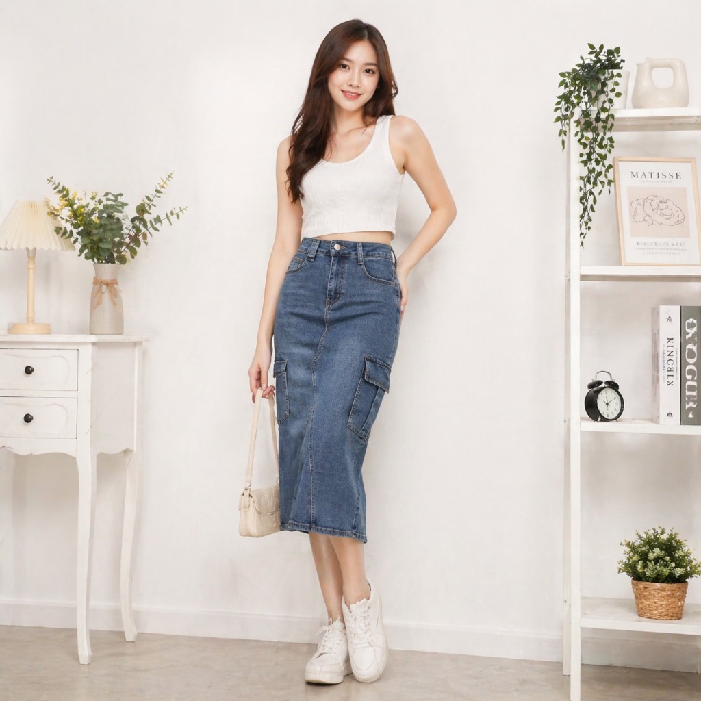 Rok Jeans PinkDose - Rok Levis Dewasa