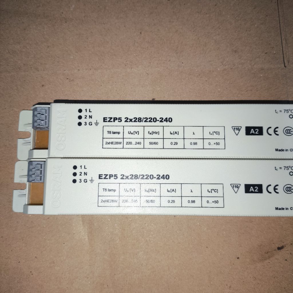 Ballast Trafo Lampu T5 2 X 28 Watt Osram EB-C 228 TL5