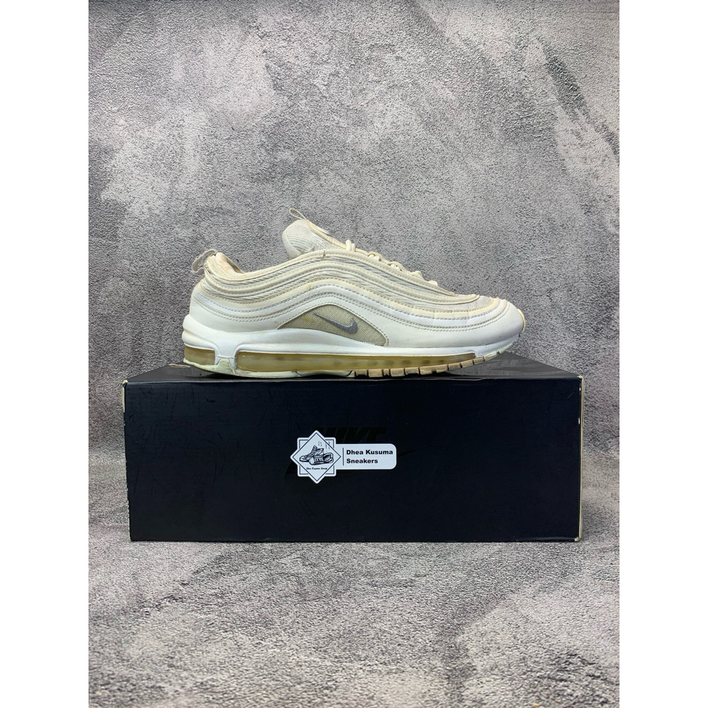 Sepatu Second Air Max 97 Triple White Size 42 Original Guarantee 100%
