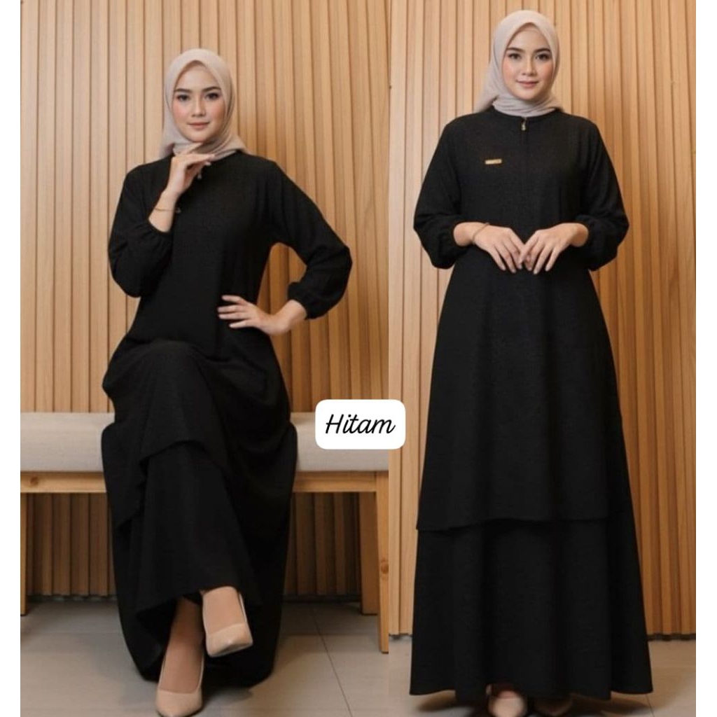 gamis malay embos/gamis malaysia/gamis kurung/gamis kondangan/gamis pesta/gamis pengajian