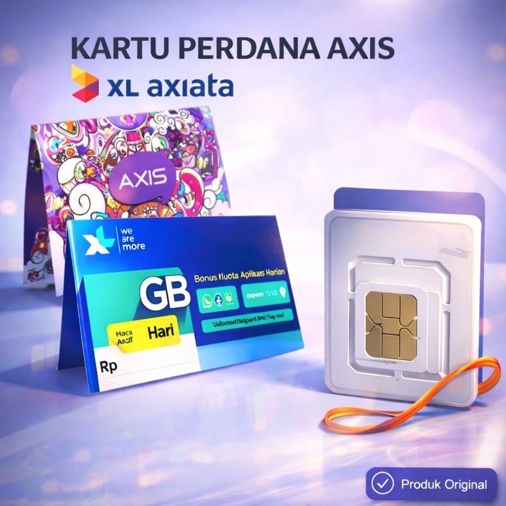 Kartu Perdana SimCard XL SF Axis - Tanpa injek Kuota