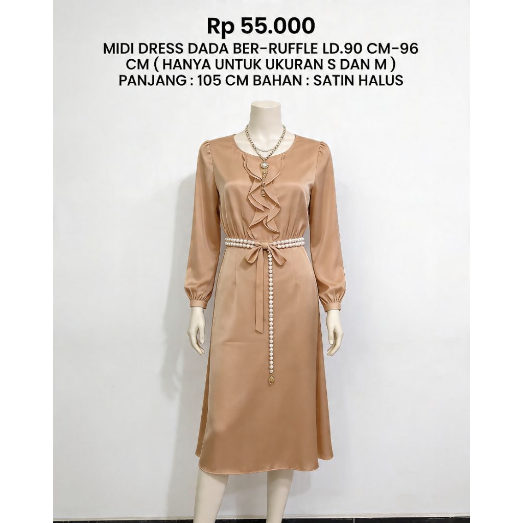 Midi Dress RUFFLE DIDADA