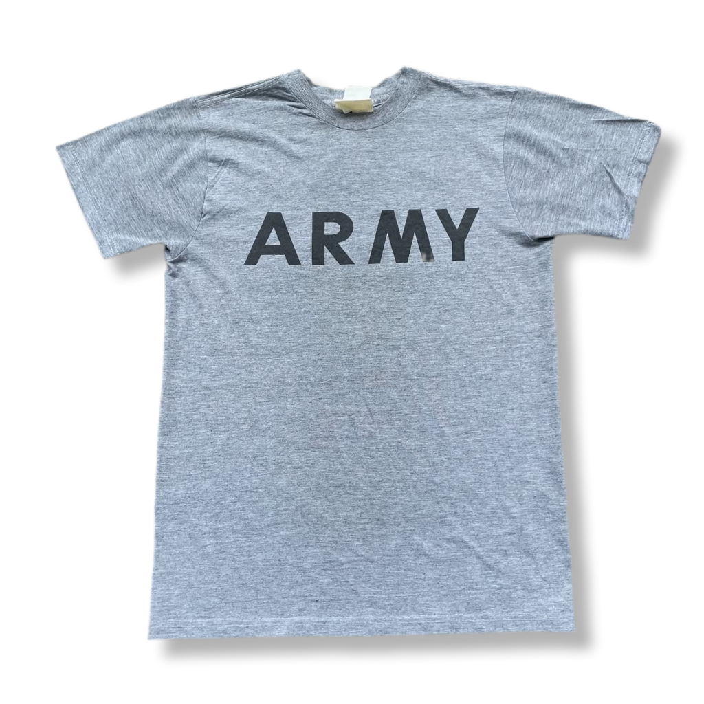 VINTAGE ARMY MILITARY GRAY T-SHIRT | KAOS | JSNG