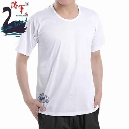 singlet swan brand pria berlengan - kaos singlet polos - kaos oblong polos