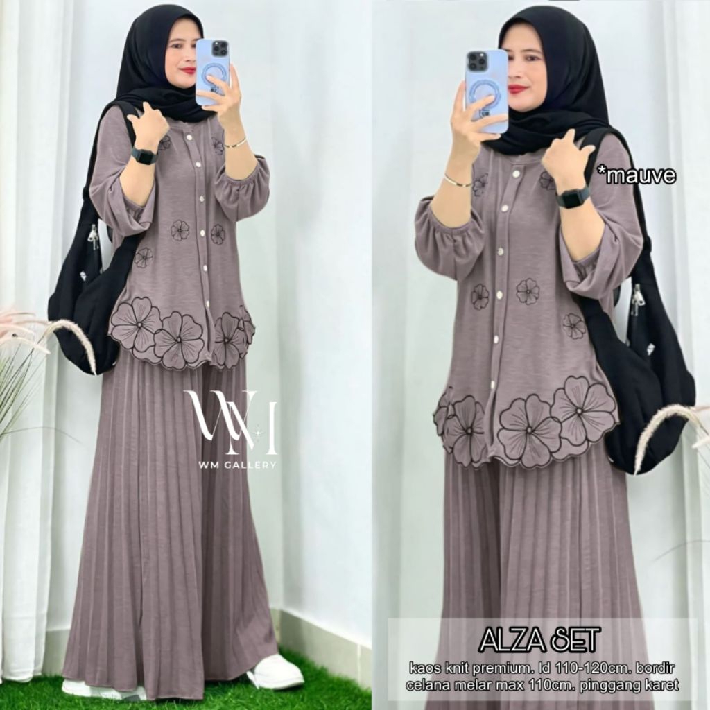 Aurel set / set wanita / set celana knit wanita / setelah terbaru