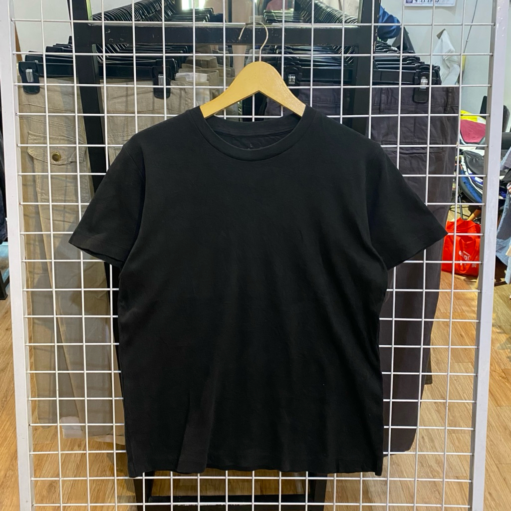 Muji Black Basic Tee.