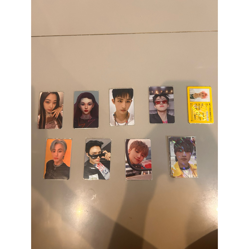 [READY] OFFICIAL PHOTOCARD NCT & AESPA |beatbox, resonance, candy, hello future, savage| jaemin, che