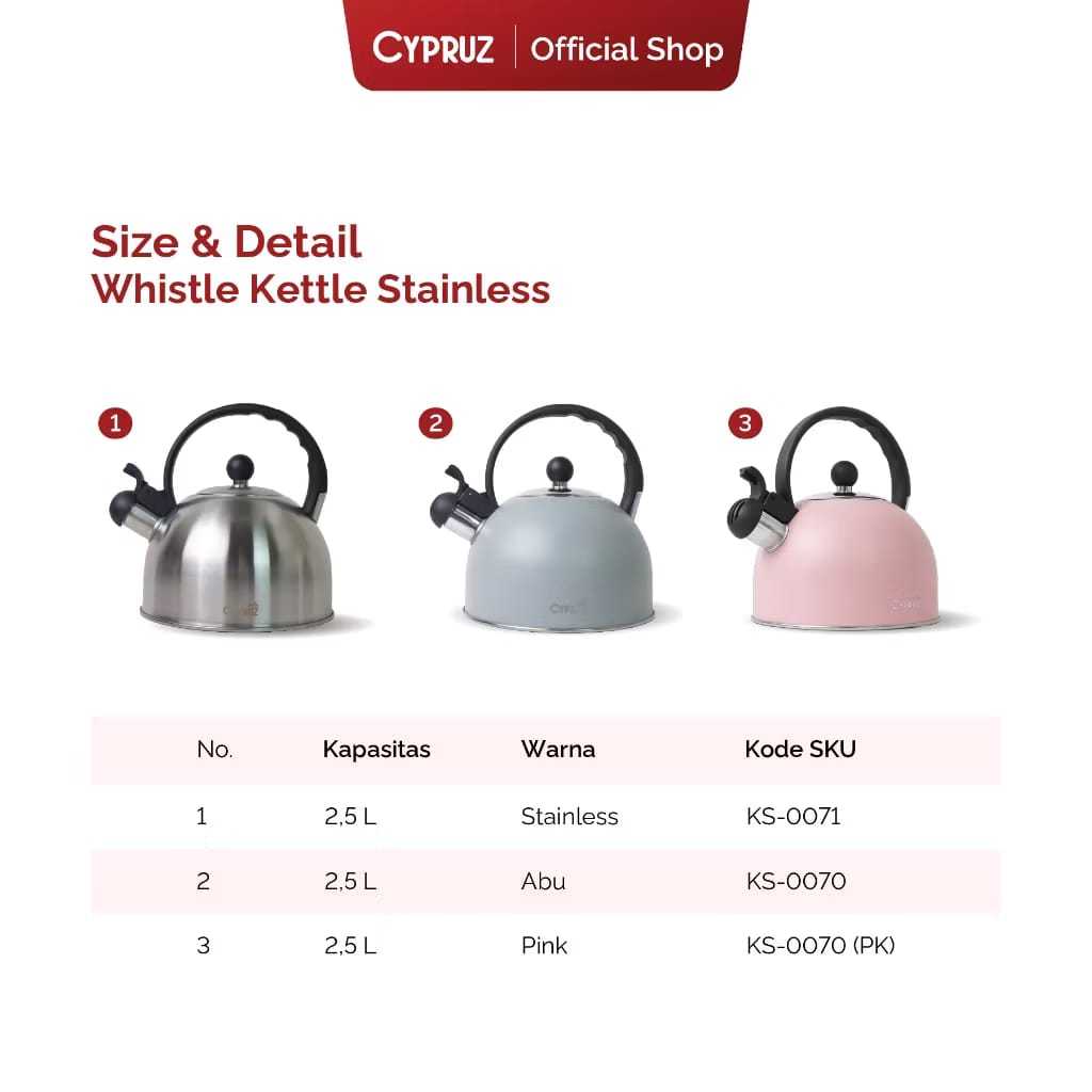 cypruz teko stainless siul 2 liter