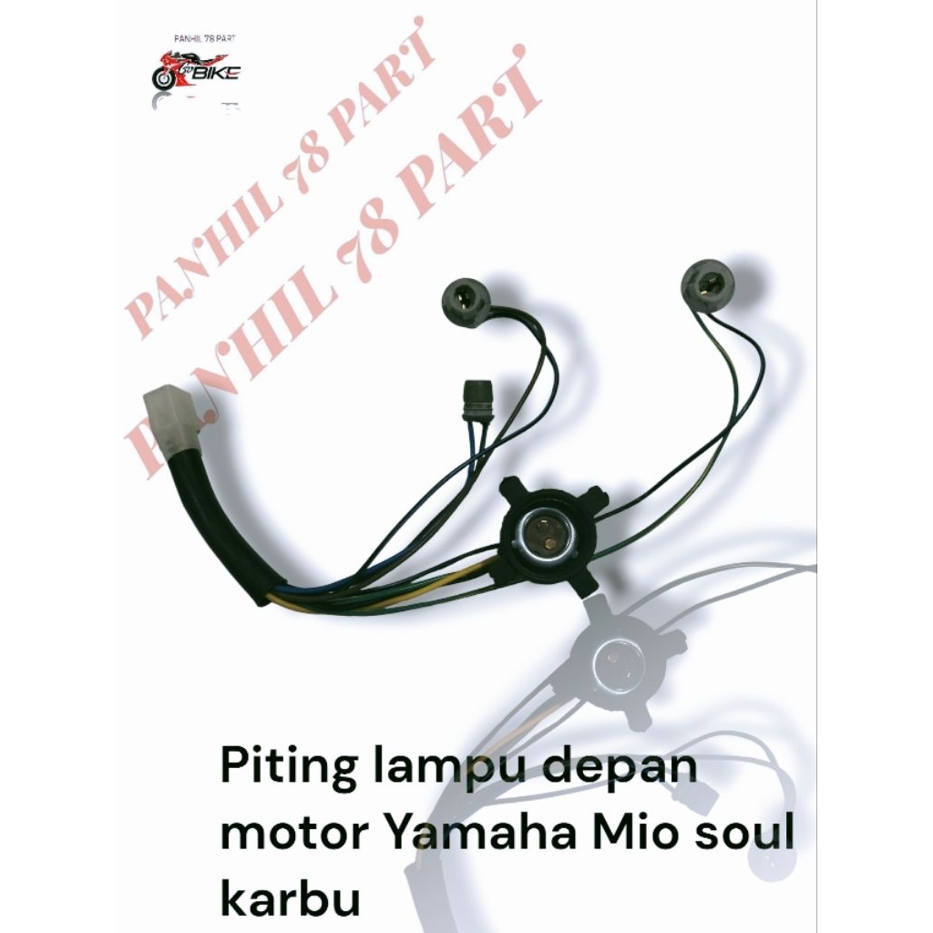 socket piting lampu depan motor Yamaha Mio soul karbu