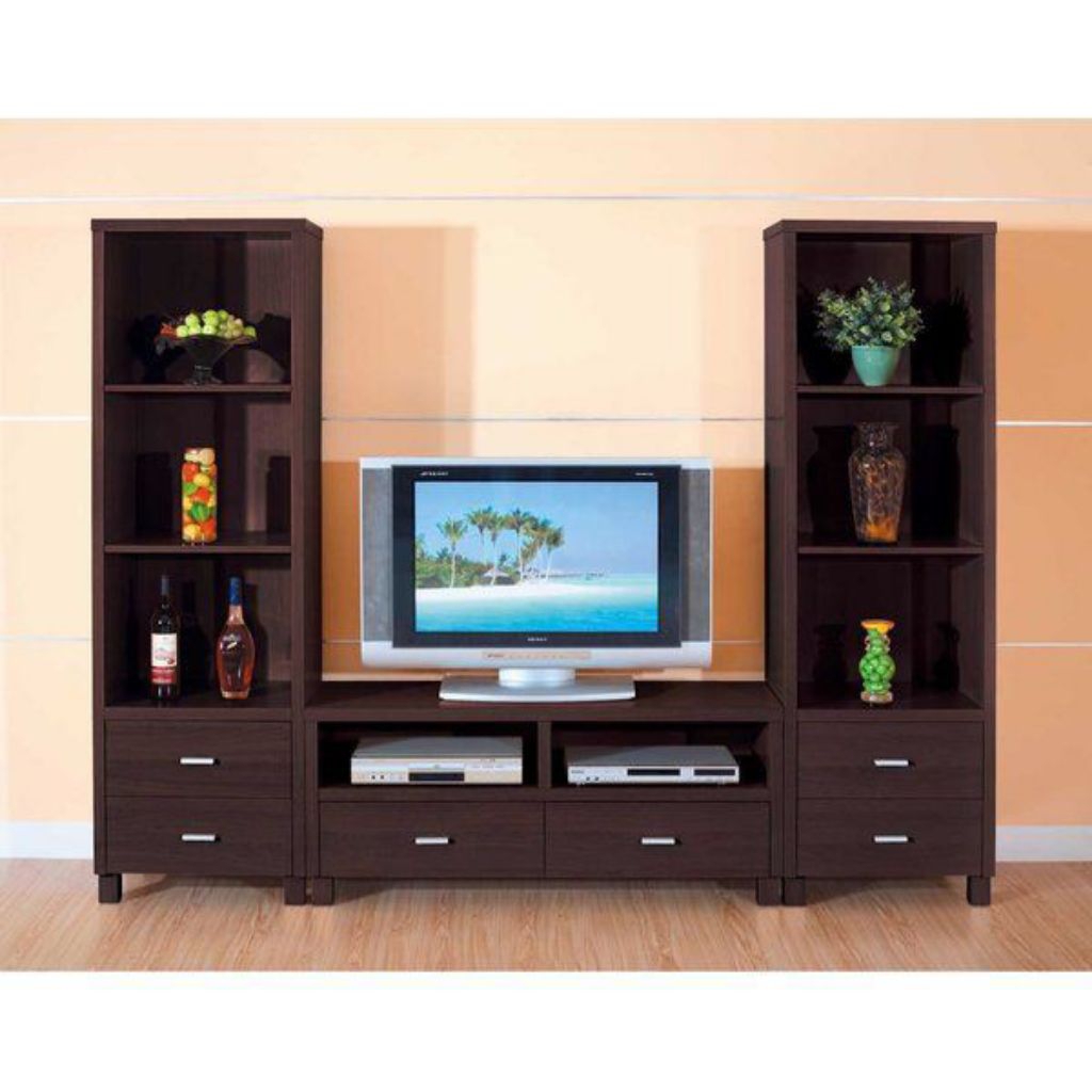 Bufet TV minimalis kayu jati set bufet tv jati