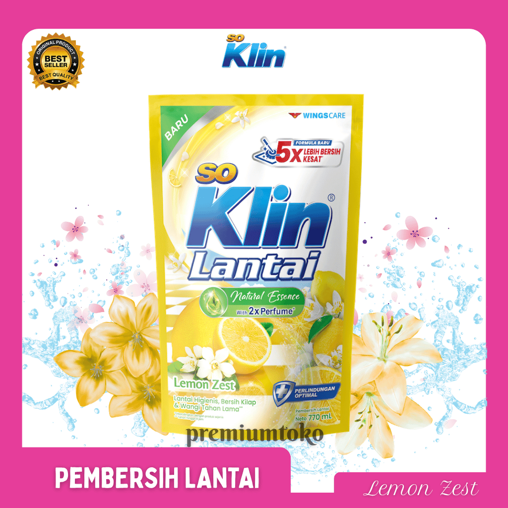 So Klin Pembersih Lantai Lemon Zest