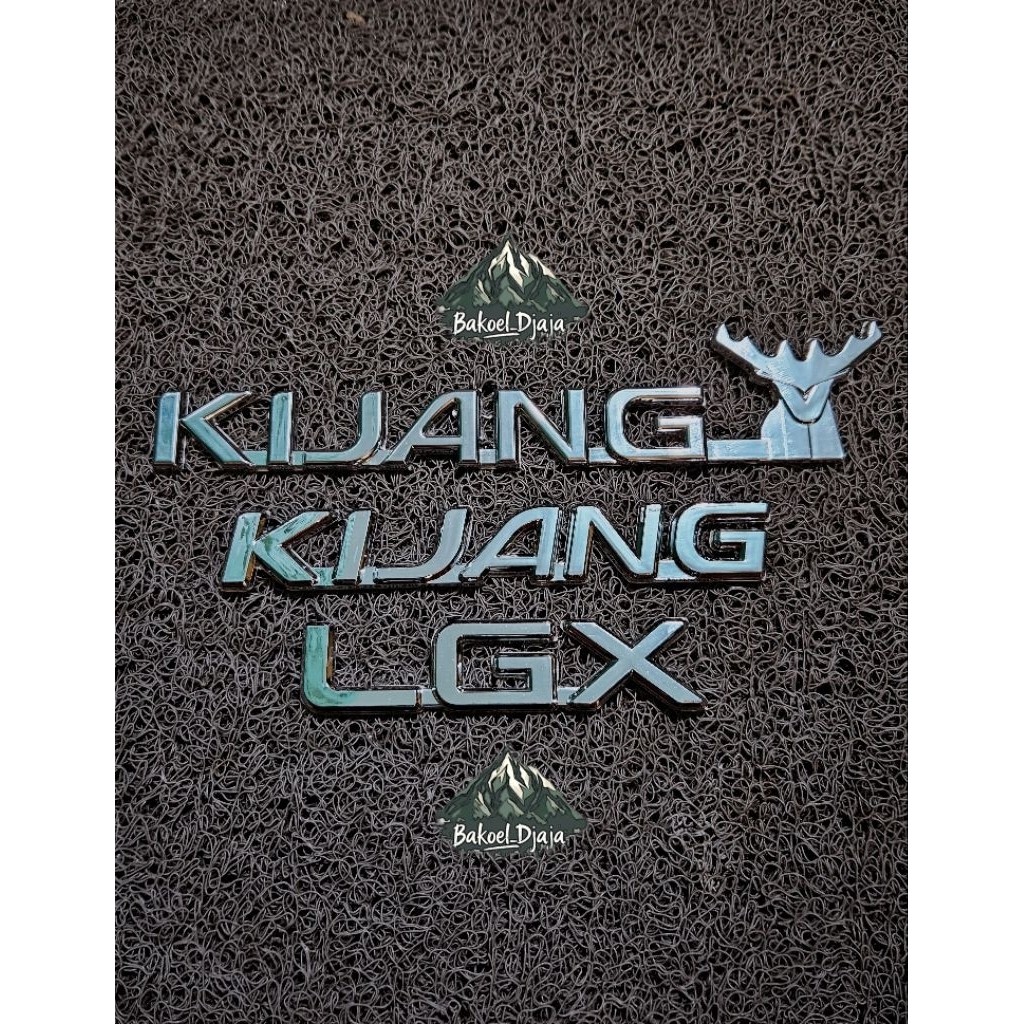 Emblem logo kijang kapsul lgx / logo mobil kepala kijang tanduk chrome /emblem tulisan kijang kapsul