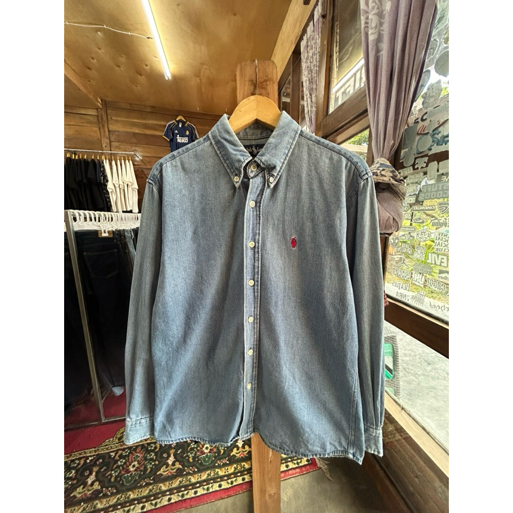 Kemeja Denim Polo Ralph Lauren Second Original