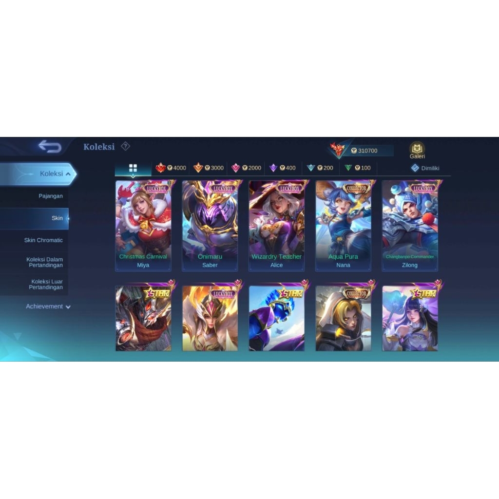 Akun Mobile Legend