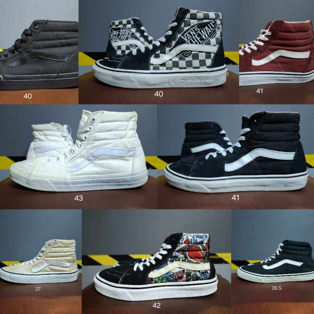 [OBRAL] Sepatu Original Pre-Loved Vans High Series (SK8 / Atwood / Ward / Alomar )