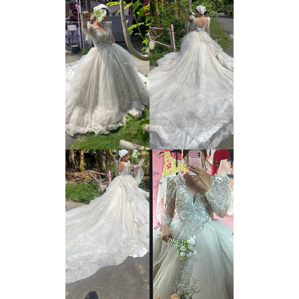 Dress wedding/gaun pengantin/dress pengantin/gaun nikah