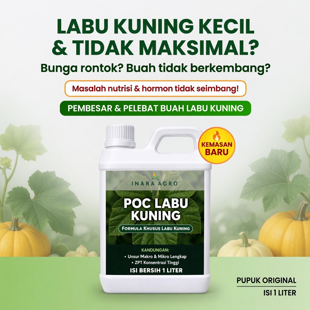 PUPUK CAIR LABU KUNING perangsang bunga pembesar buah pelebat buah  booster pupuk organik cair
