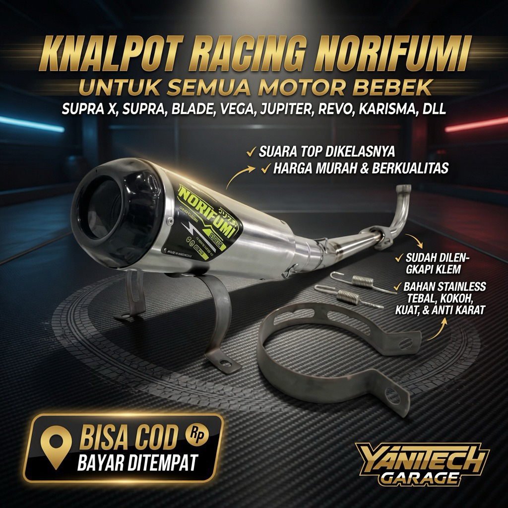 knalpot norifumi racing untuk motor bebek