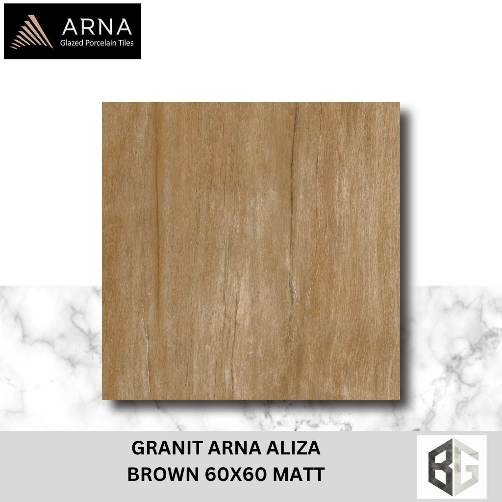 GRANIT ARNA ALIZA BROWN,BEIGE,GREY 60X60 MATT- Granit Lantai Premium , Elegan & Tahan Lama