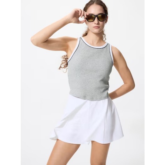NEW Women Rok Model Celana Aktif Flare Mini Skirt Sport Olahraga Tennis Padel Bulutangkis Badminton 