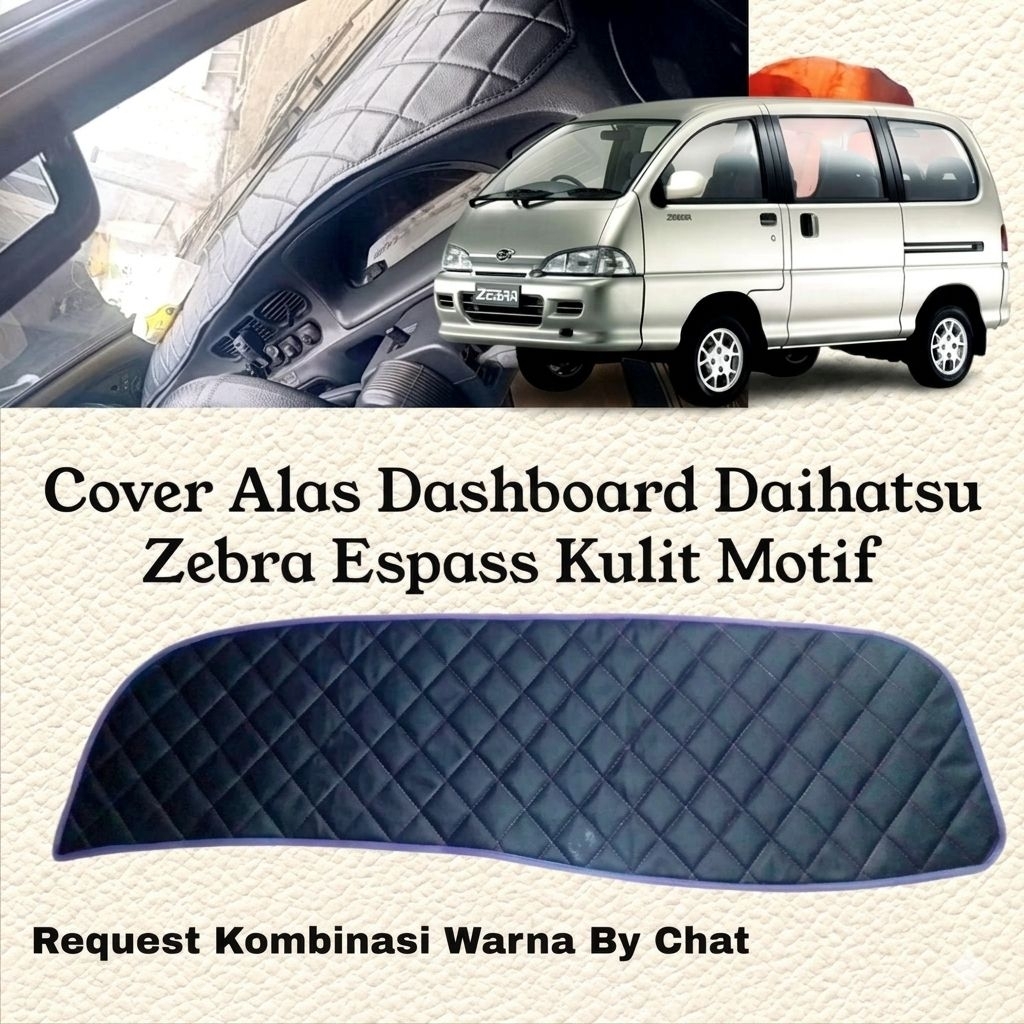 Aksesoris Mobil Espass", "Alas Dashboard Espass", dan "Interior Zebra Espass