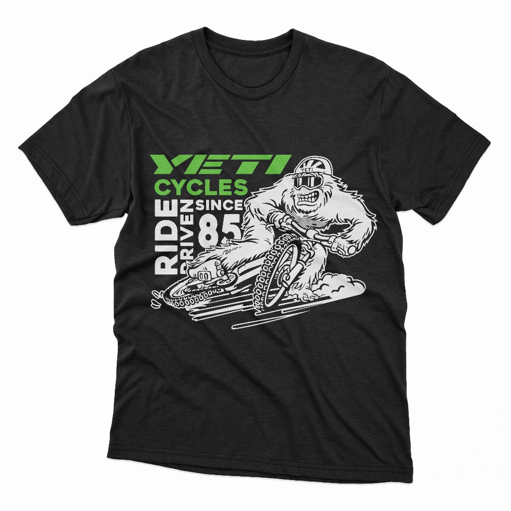 KAOS SEPEDA PESEPEDA YETI REGULAR SIZE LENGAN PENDEK