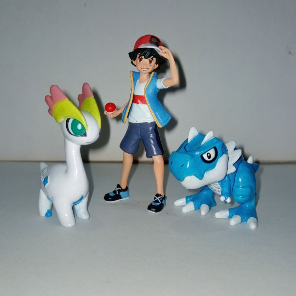 Pokemon Figure - Shiny Amaura & Shiny Tyrunt