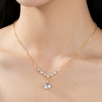 Kalung Berlian Kalung Wanita Kalung Emas Anti Karat Anti Luntur
