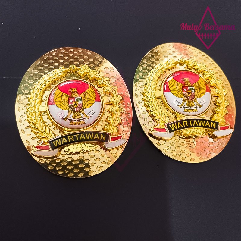 Pin Wartawan Logo Garuda Indonesia Pin Bros Wartawan Model Oval - Mulyo Bersama