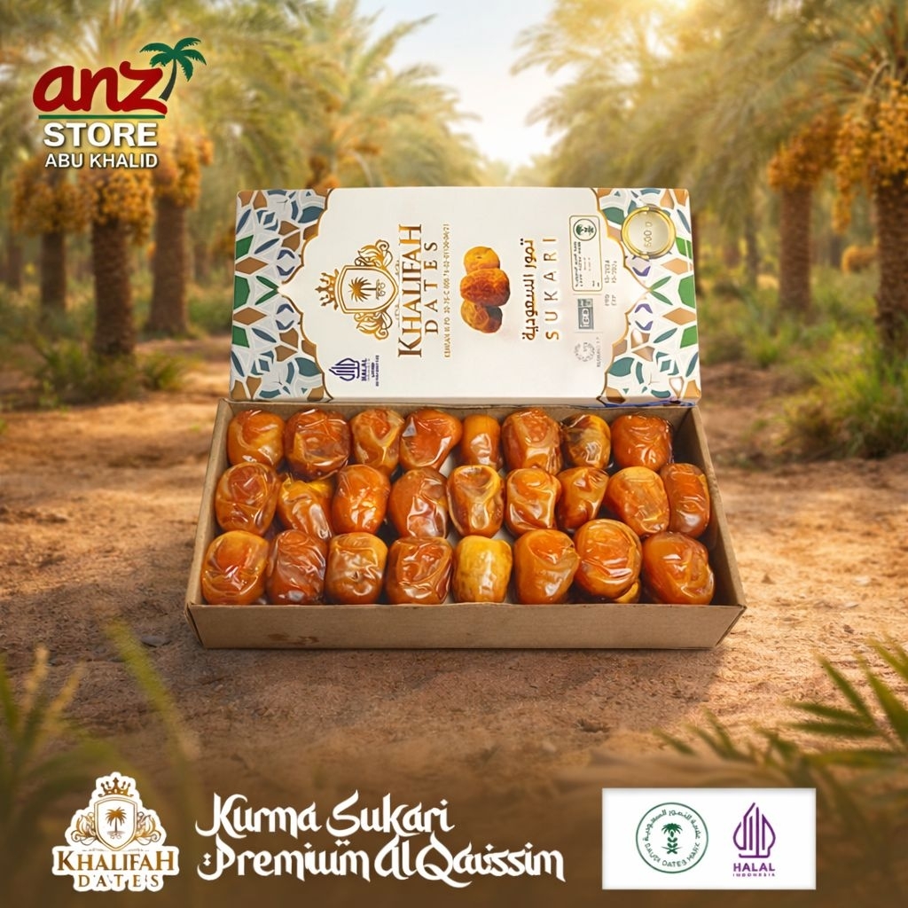 Kurma Sukkari Premium Khalifah Dates 500g