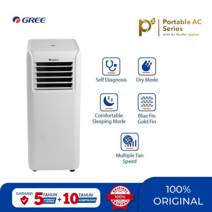 AC PORTABLE GREE GPC-05P2 = 1/2PK / AC PORTABLE GREE GPC-09P2 = 1PK / AC PORTABLE  GREE GPC-12P2 = 1