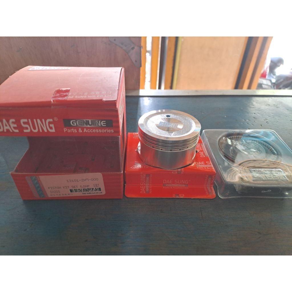 Piston Kit Seker Seher Torak Set Mesin GX200 Standar DaeSung Dae Sung