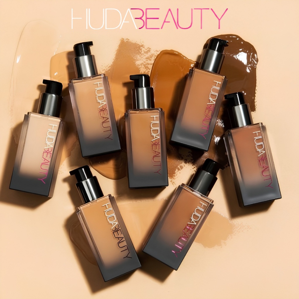 Huda Beauty #FauxFilter Luminous Matte Full Coverage Liquid Foundation 35ml - Natural makeup finish,