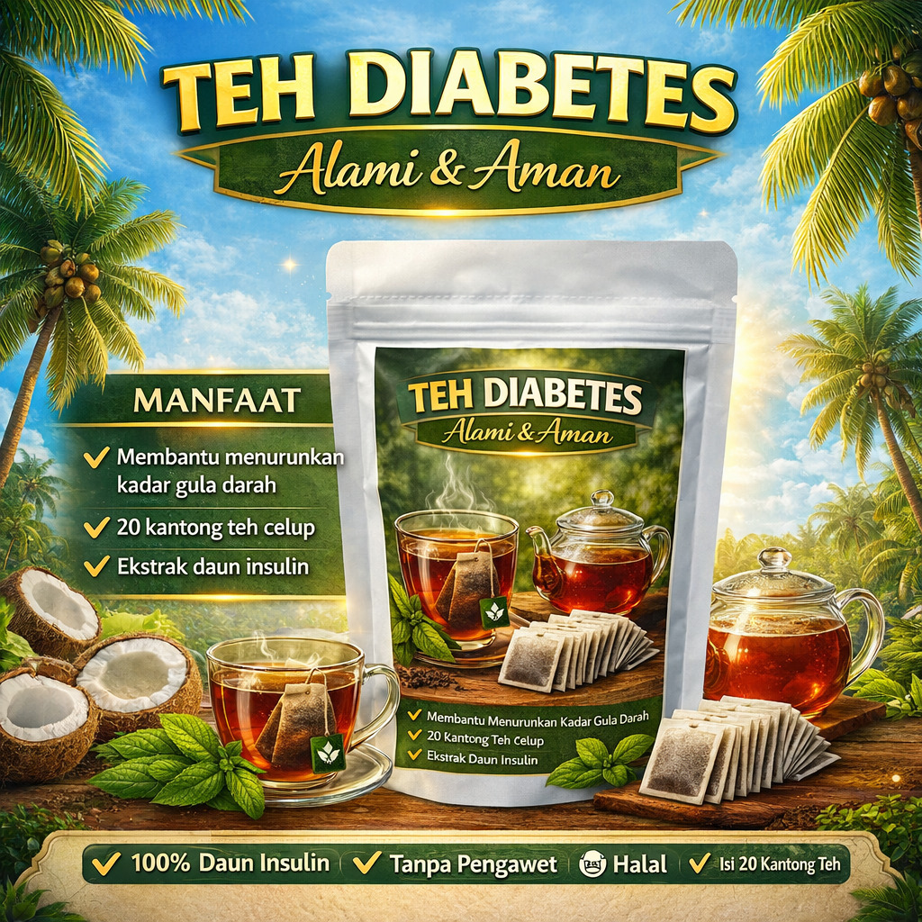 Teh Diabetes Premium Daun Insulin untuk Menunjang Kesehatan Tubuh