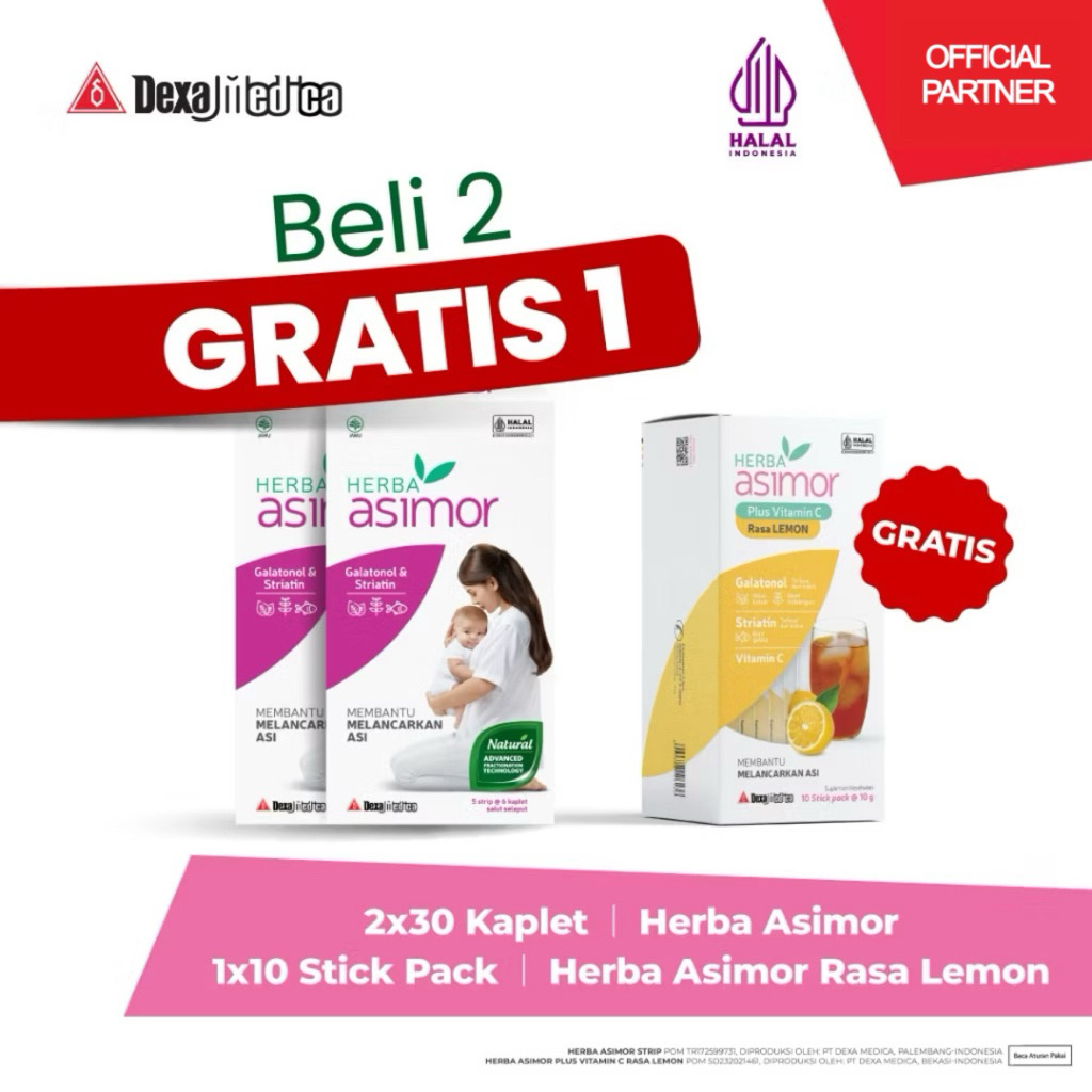 Buy 2 Free 1 Asimor 30 + Asimor Powder Drink