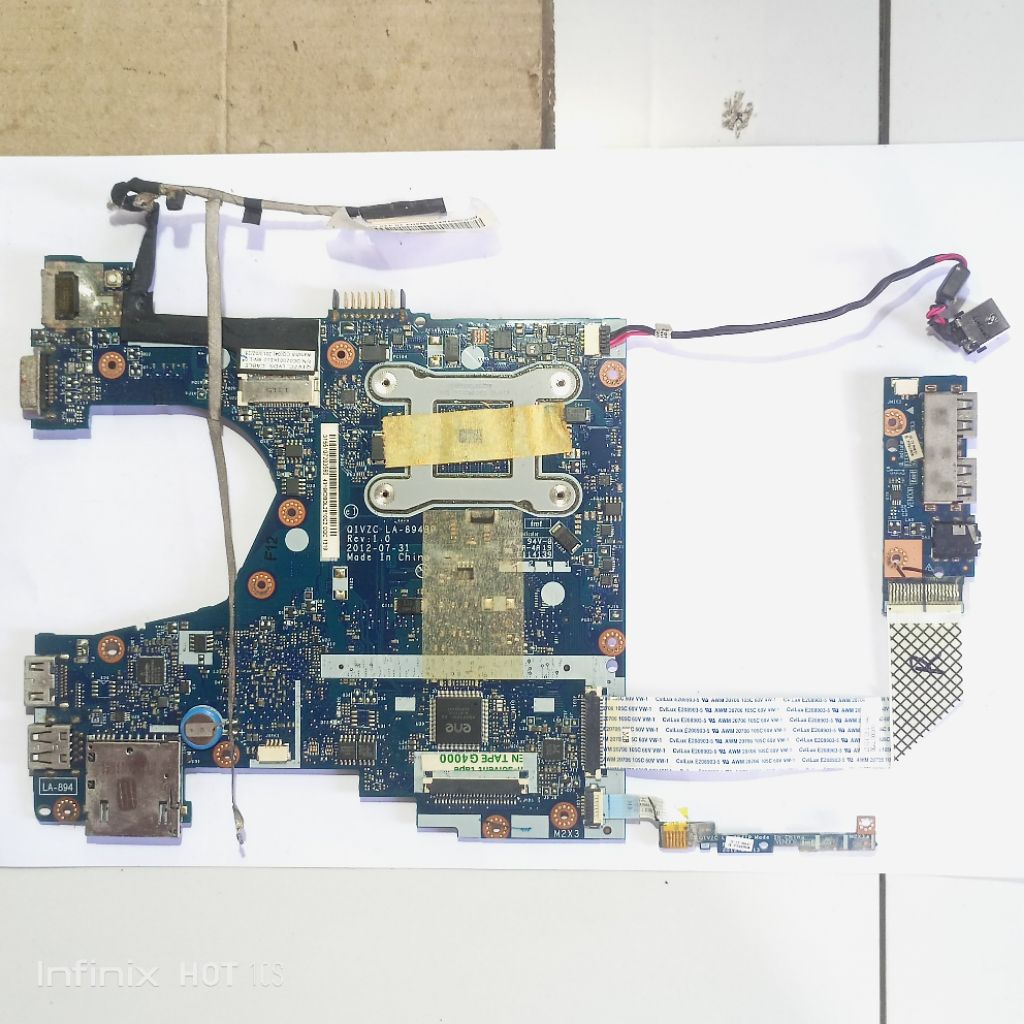 Motherboard mainboard mesin acer aspire one v5-131 series acer 756 ao756 v5-171 intel code q1vzc la 