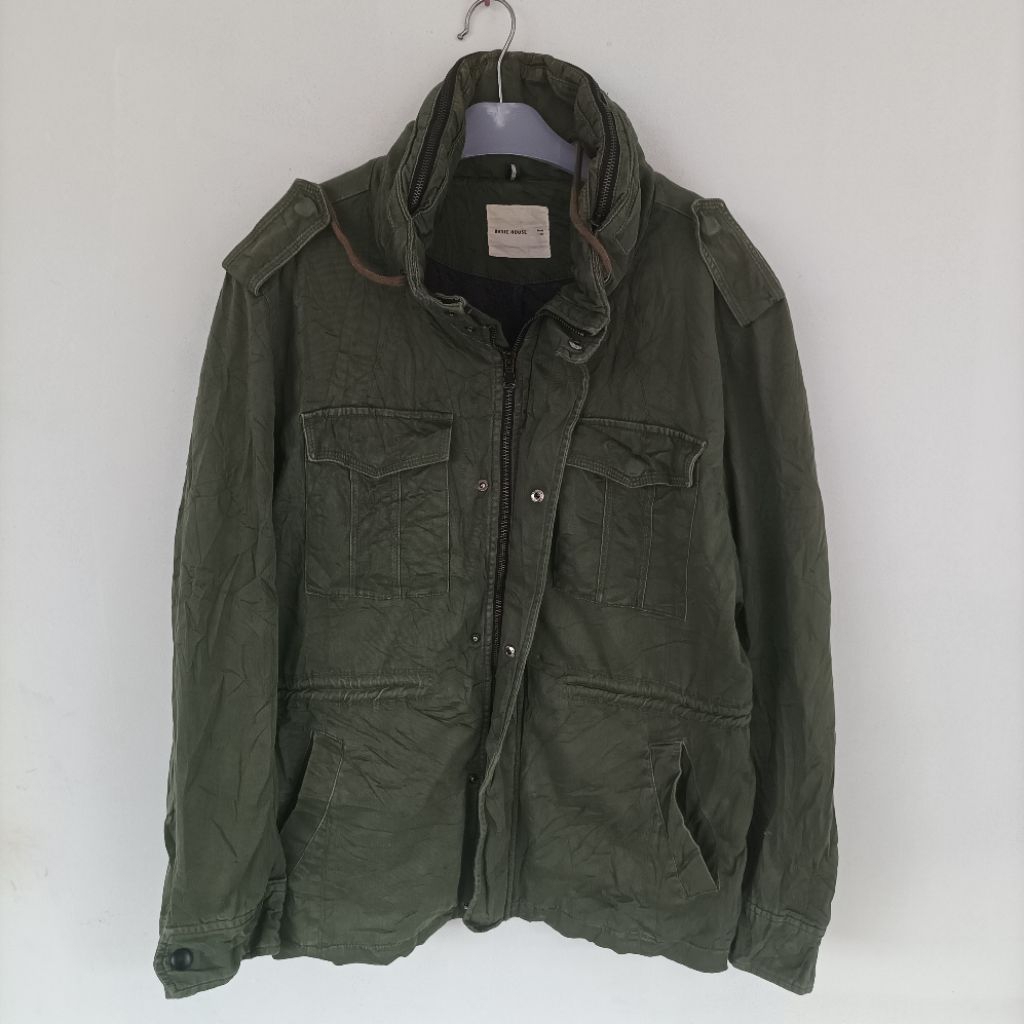 JAKET PARKA PRIA BASIC HOUSE SIZE L J019
