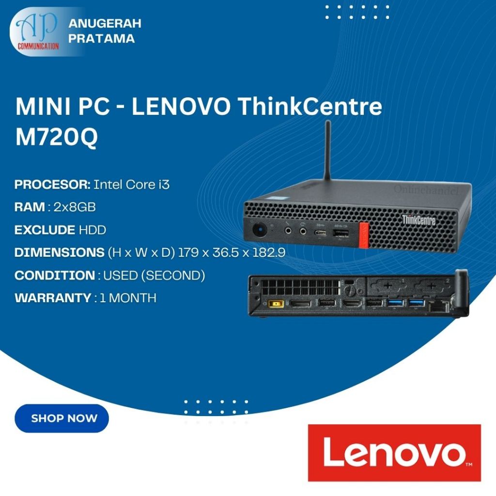 PC Mini LENOVO ThinkCentre M720Q