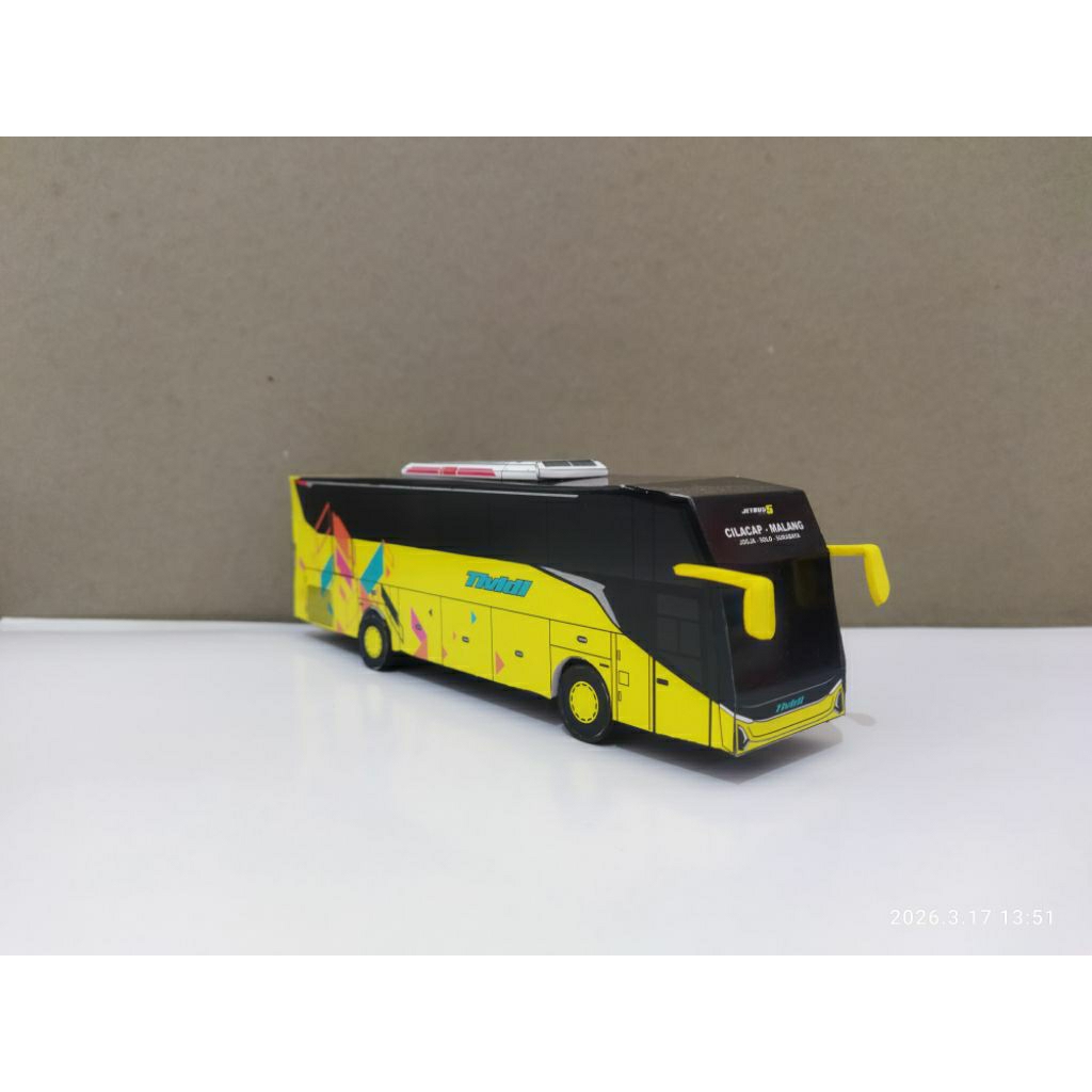 Miniatur Bus Tividi Kuning Jetbus 5