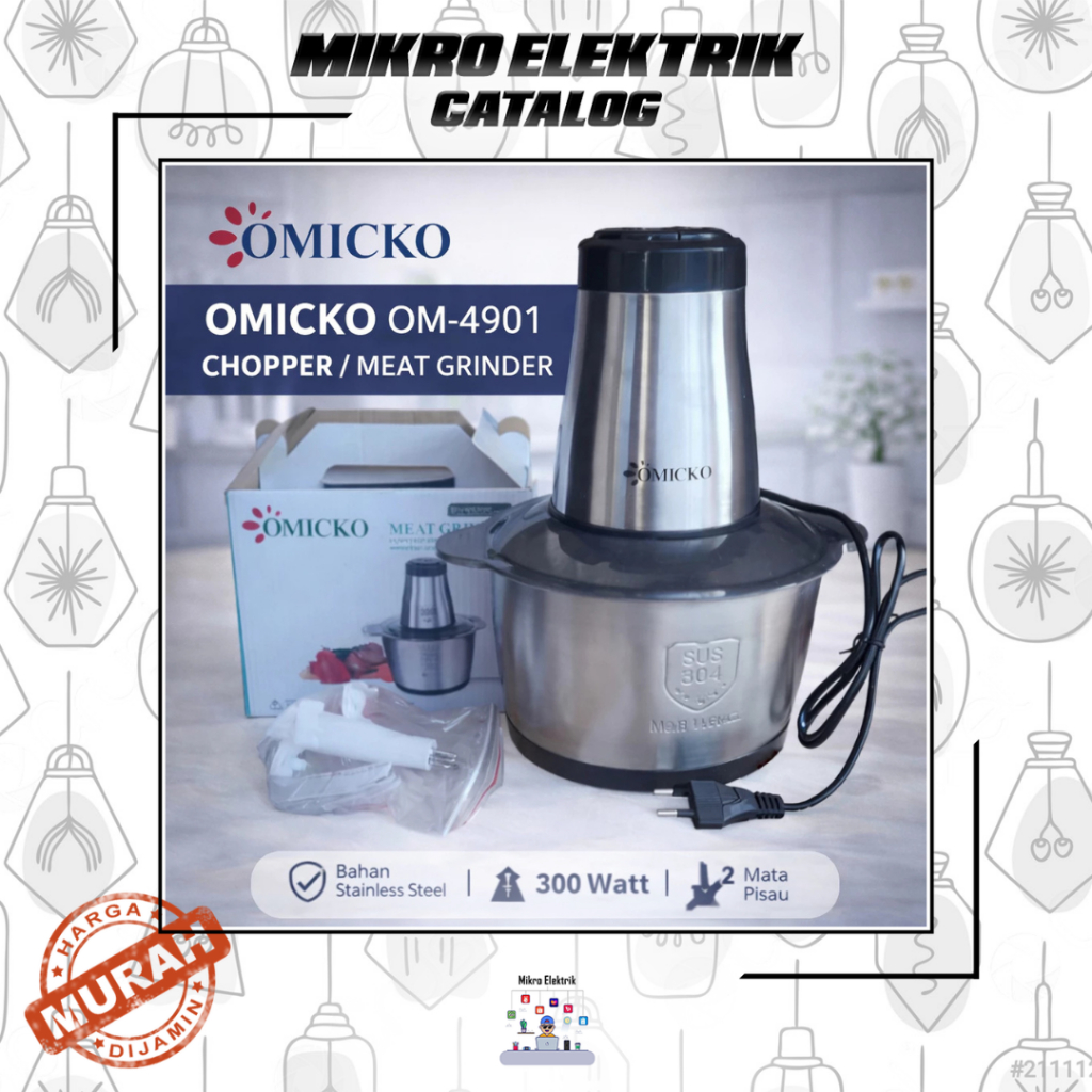 Chopper Blender Daging / Meat Grinder OMICKO 2L