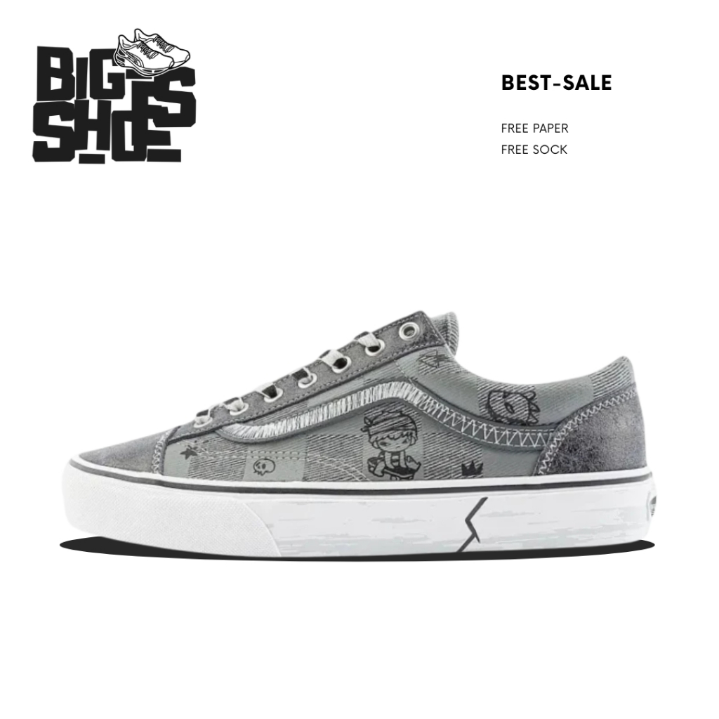 Sepatu Vans Style 36 Hirono Grey Black Denim - Bigshoes