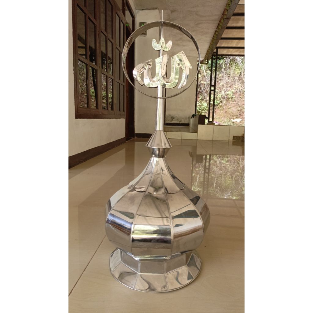 Kubah Mushola kecil 30 cm besar badan stainless anti karat