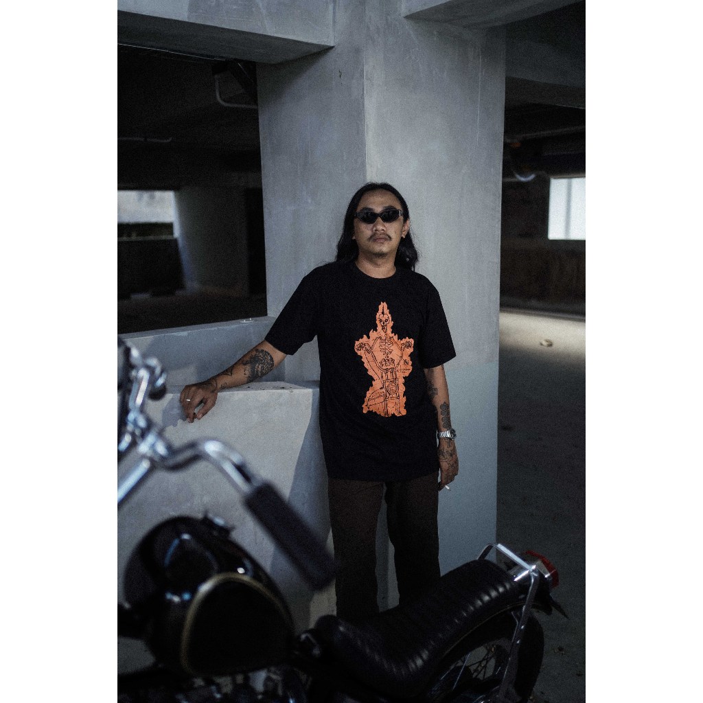 T-shirt Skull Punk Black Old Division TS Skull Punk BK