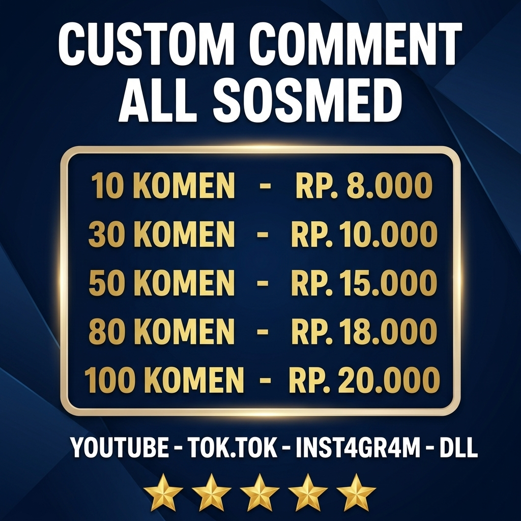 Custom Comment All Sosmed YouTvb3 - Tiktok Inst4gr4m Yt DLL Bebas Request KOMEN KOMENTAR CEPAT PERMA