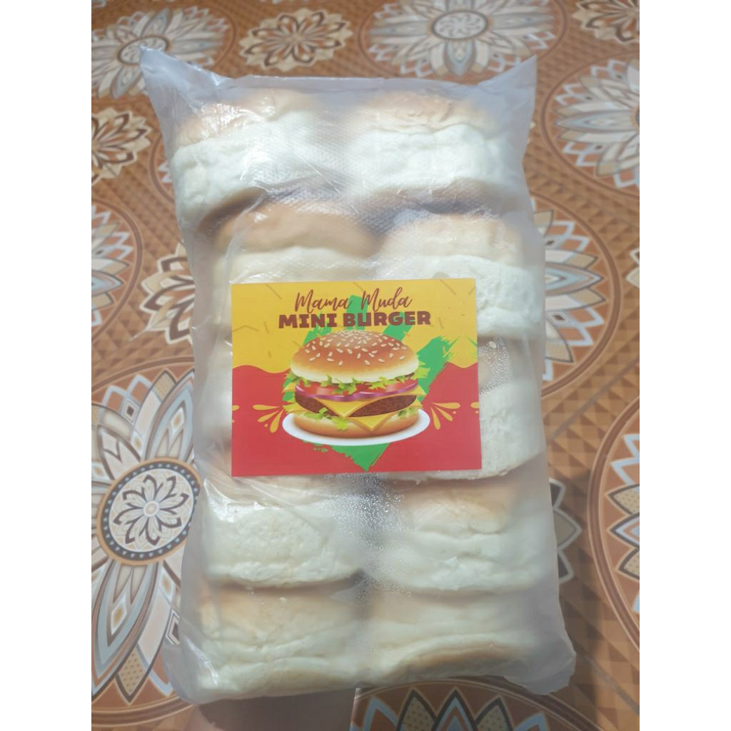 Roti Burger Tabur Wijen Roti Burger Mini 10 Pcs