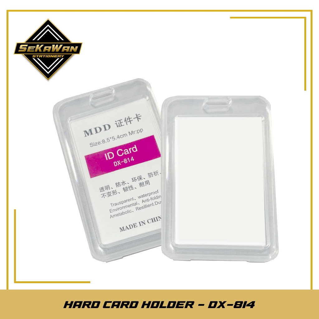 Hard Card Holder - ID Card Holder - Badge ID Card Casing - Plastik Case Tempat Kartu Identitas